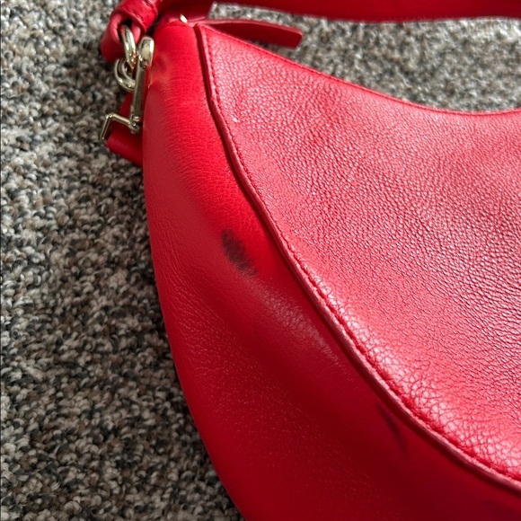Kate Spade Leather Hobo Crossbody Bag in Red | Hobo | Crossbody | Kate Spade - Picture 7 of 13